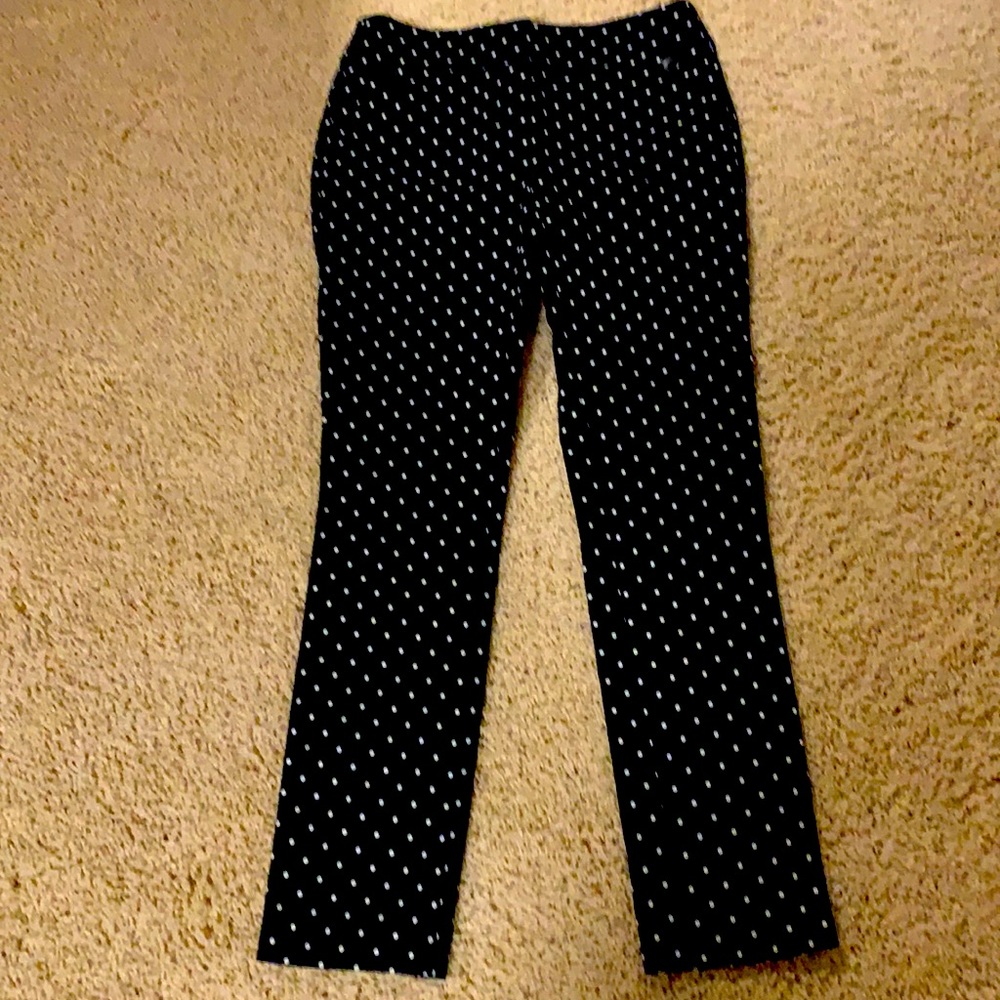 Loft Cute Black Pants with dots
